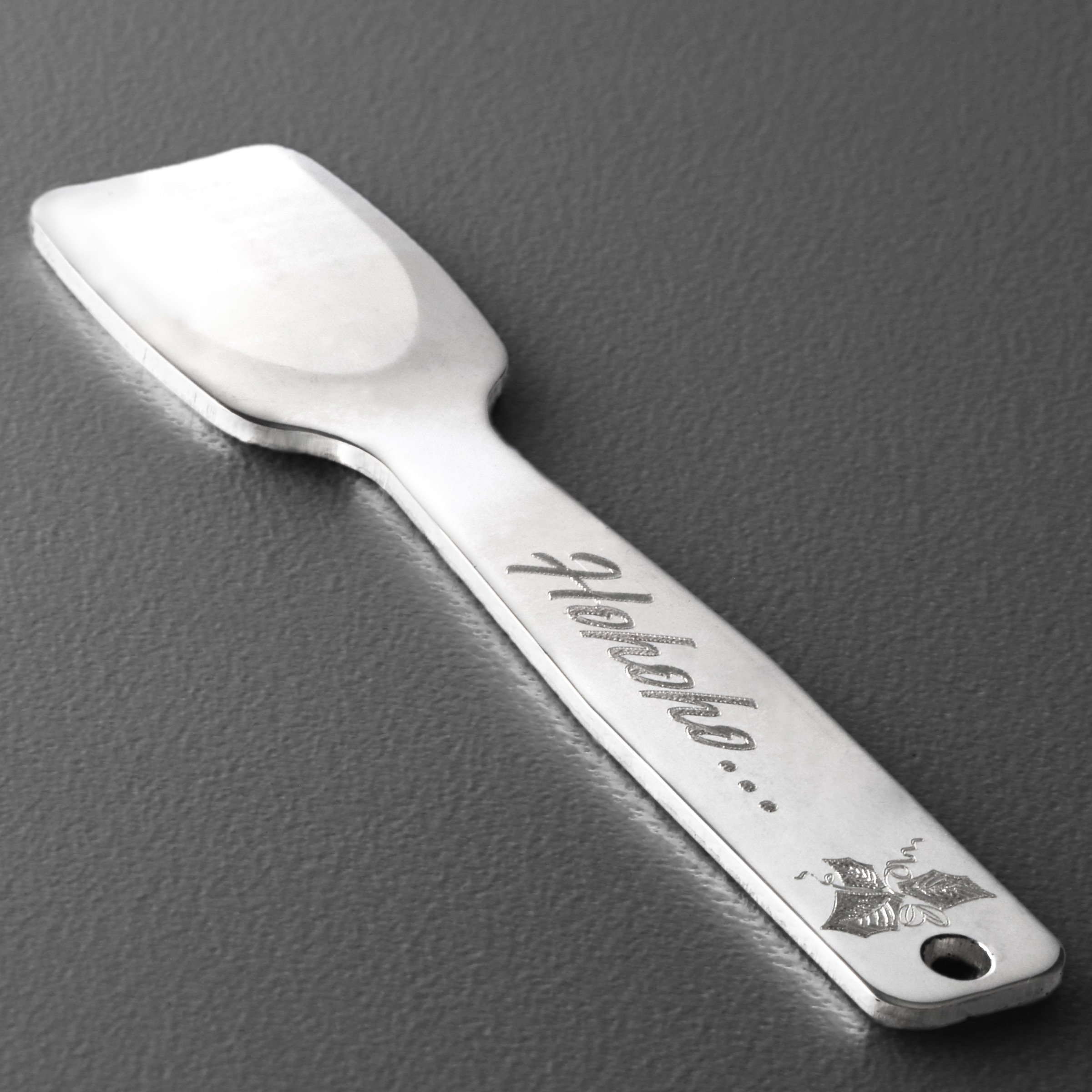 Gourmet-Löffel "Hohoho..." Sterling-Silber - Detailansicht 2