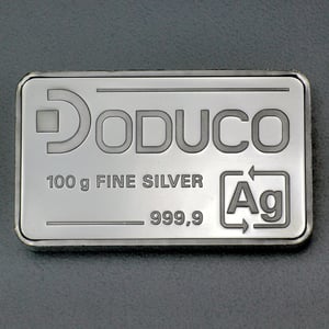 Silberbarren 100g Doduco in Kapsel - Miniaturansicht 4