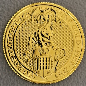 Goldmünze 1/4oz "Yale of Beaufort" 2019 The Queen s Beasts (Großbritannien) - Hauptansicht
