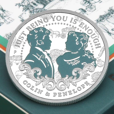 Silbermünze 1/2oz "Colin & Penelope" 2026 (PP/koloriert) Bridgerton (Tuvalu) - Miniaturansicht 6