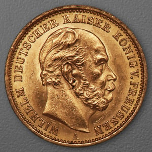 Goldmünze 20 Mark "Wilhelm I." 1875-A J.246 (Preußen) - Hauptansicht