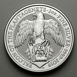 Silbermünze 2oz "Falcon of the Plantagenets" 2019 The Queen s Beasts (Großbritannien) - Hauptansicht