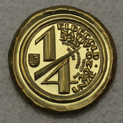 Flussgold-Medaille 2020 "August der Starke" Elbegold - Miniaturansicht 2