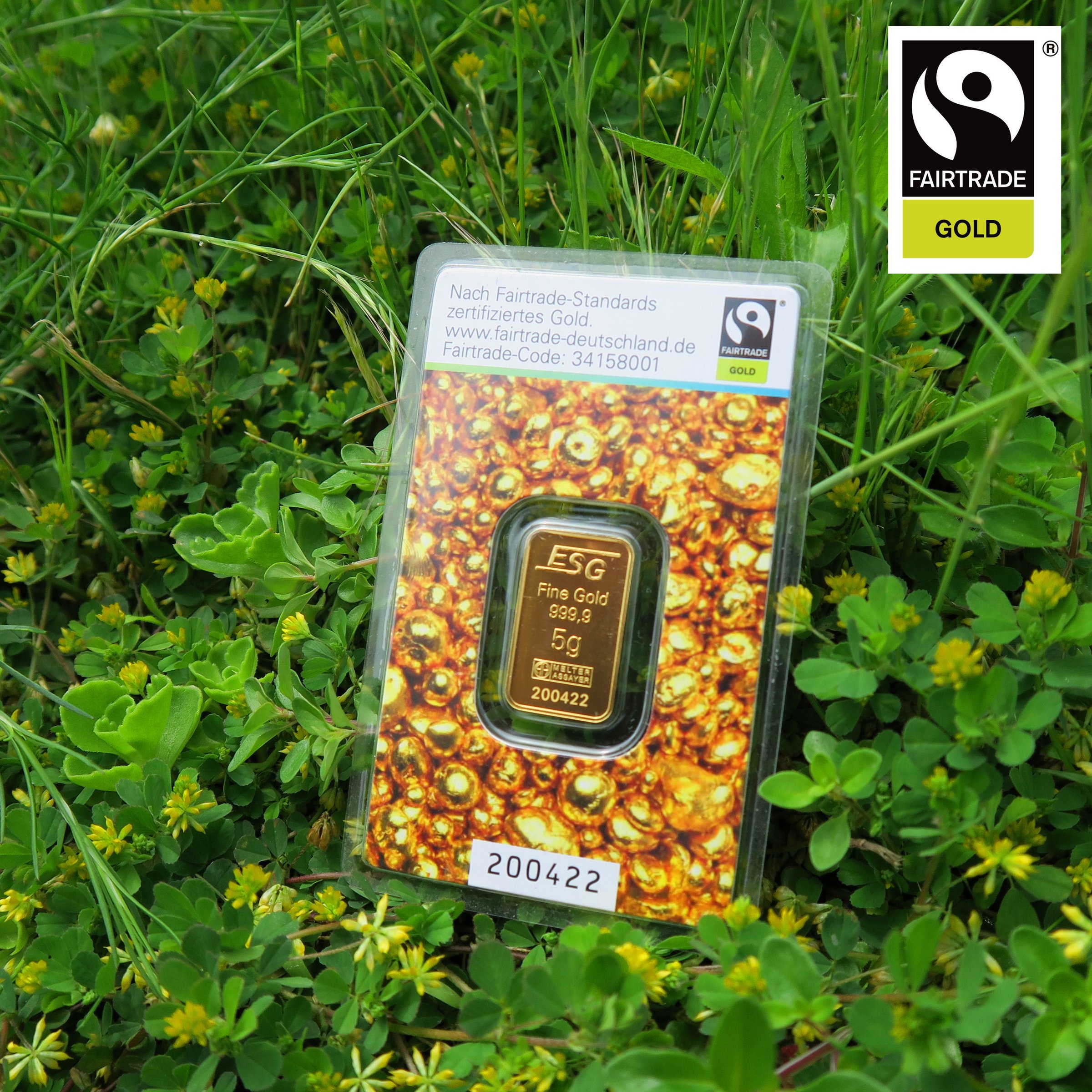 Goldbarren 5g "Fairtrade Gold" (999,9 Au), Blister - Detailansicht 7