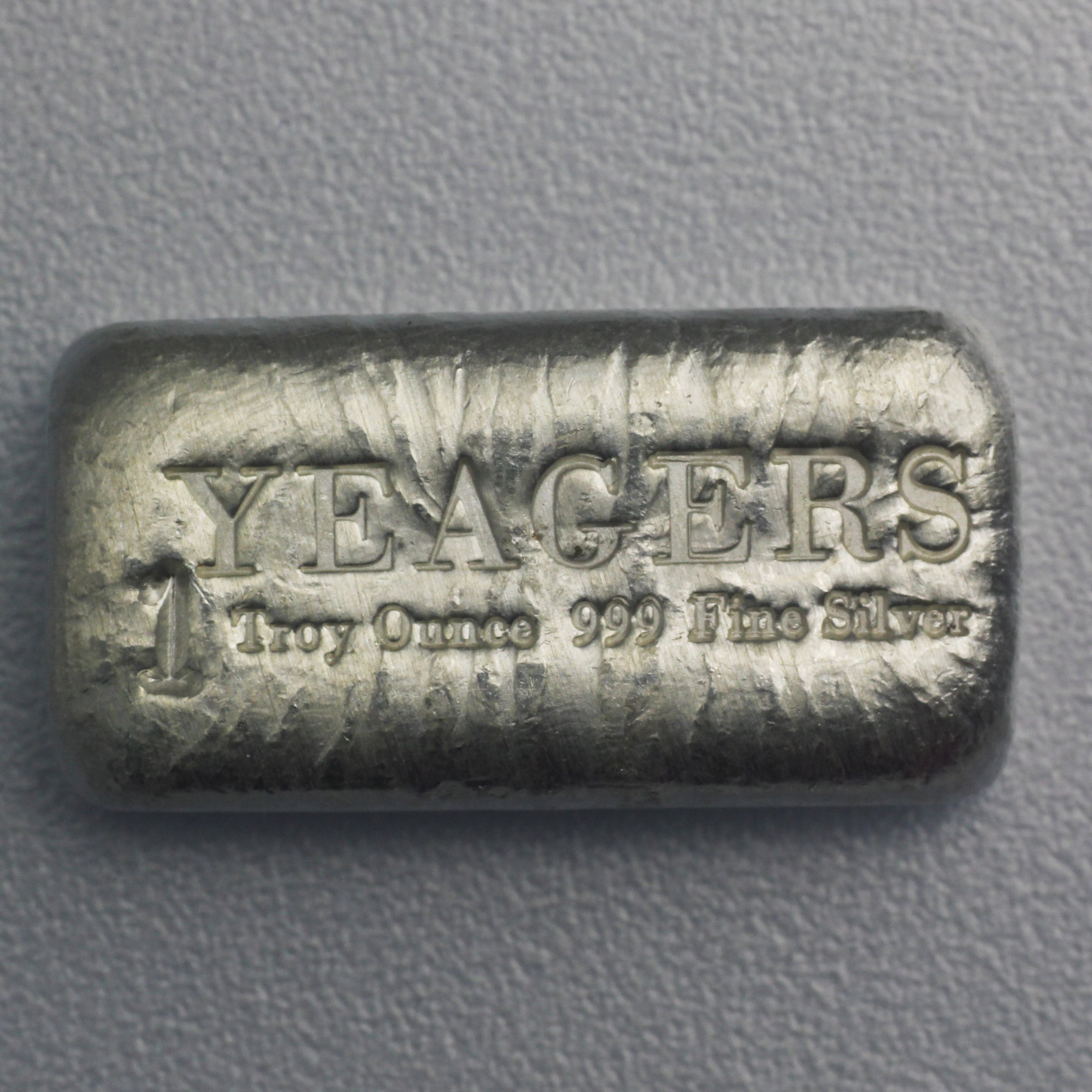 Silber 3-D Barren "YPS-Barren" 1oz, gegossen - Hauptansicht