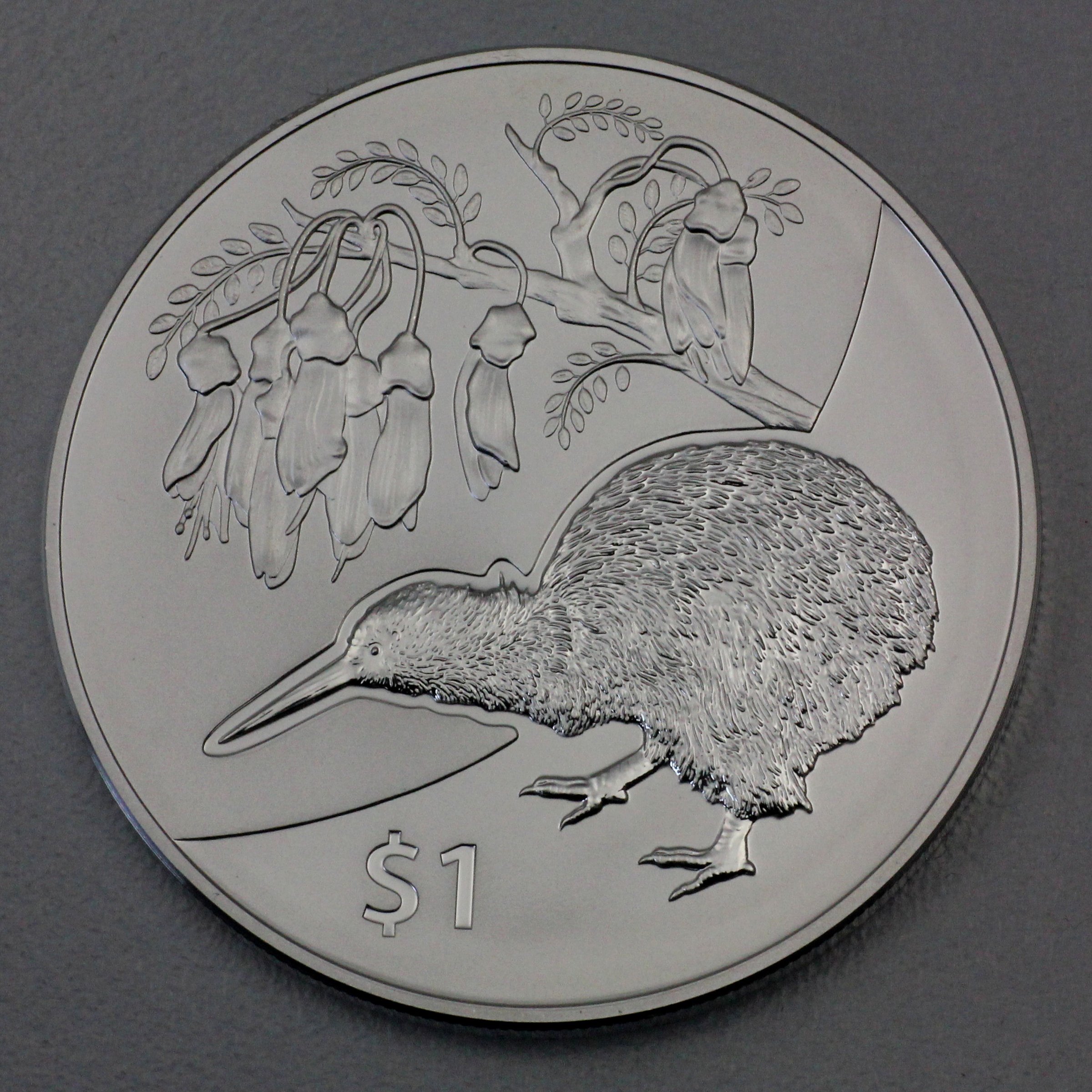 Silbermünze 1oz "Kiwi" 2012 Treasures of New Zealand (Neuseeland) - Hauptansicht