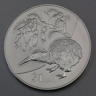 Silbermünze 1oz "Kiwi" 2012 Treasures of New Zealand (Neuseeland) - Hauptansicht