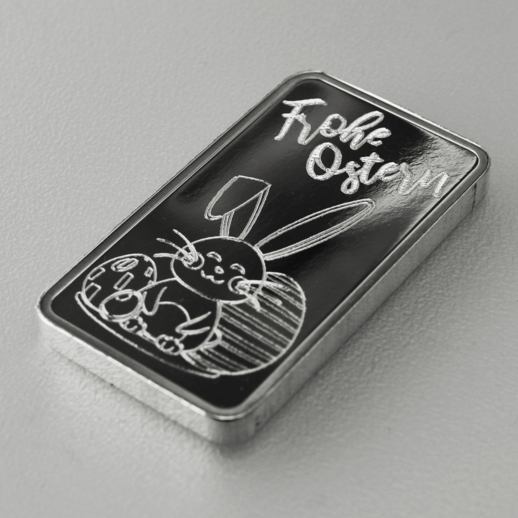 Silberbarren 1oz "Frohe Ostern" ESG - Detailansicht 2