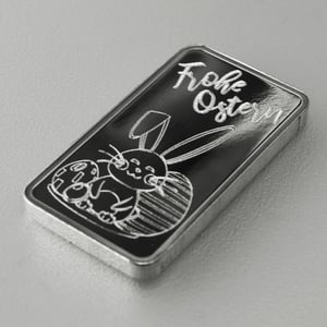 Silberbarren 1oz "Frohe Ostern" ESG - Miniaturansicht 3