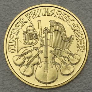 Goldmünze 1/10oz "Wiener Philharmoniker" verschiedene Jahrgänge (Österreich) - Hauptansicht
