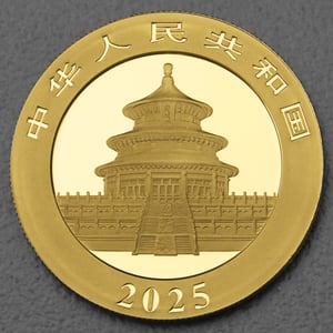 Goldmünze 30g "Panda" 2025 (China) - Miniaturansicht 2
