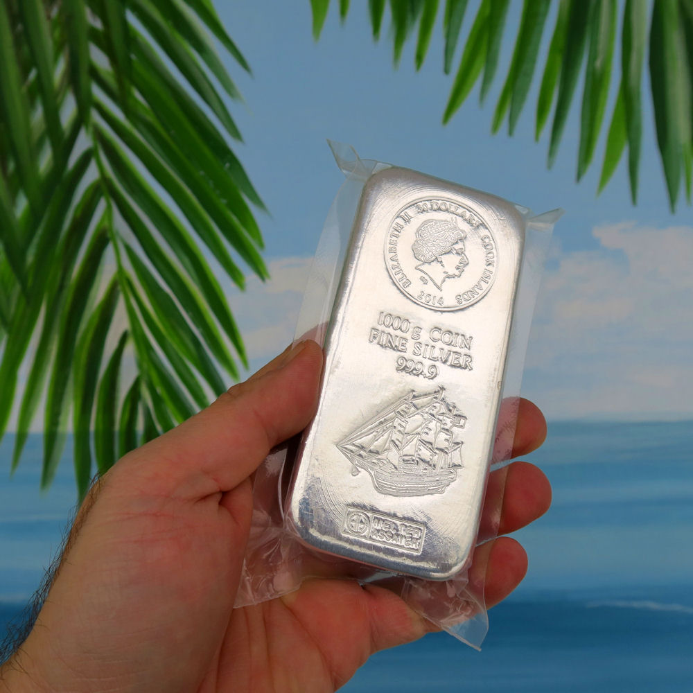 Münzbarren 1kg "ARGOR-HERAEUS Cook Islands" - Detailansicht 2