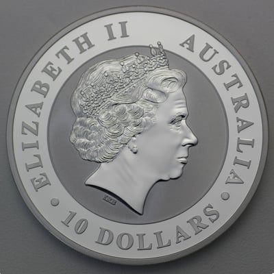 Silbermünze 10oz "Kookaburra" 2018 (Australien) - Miniaturansicht 2