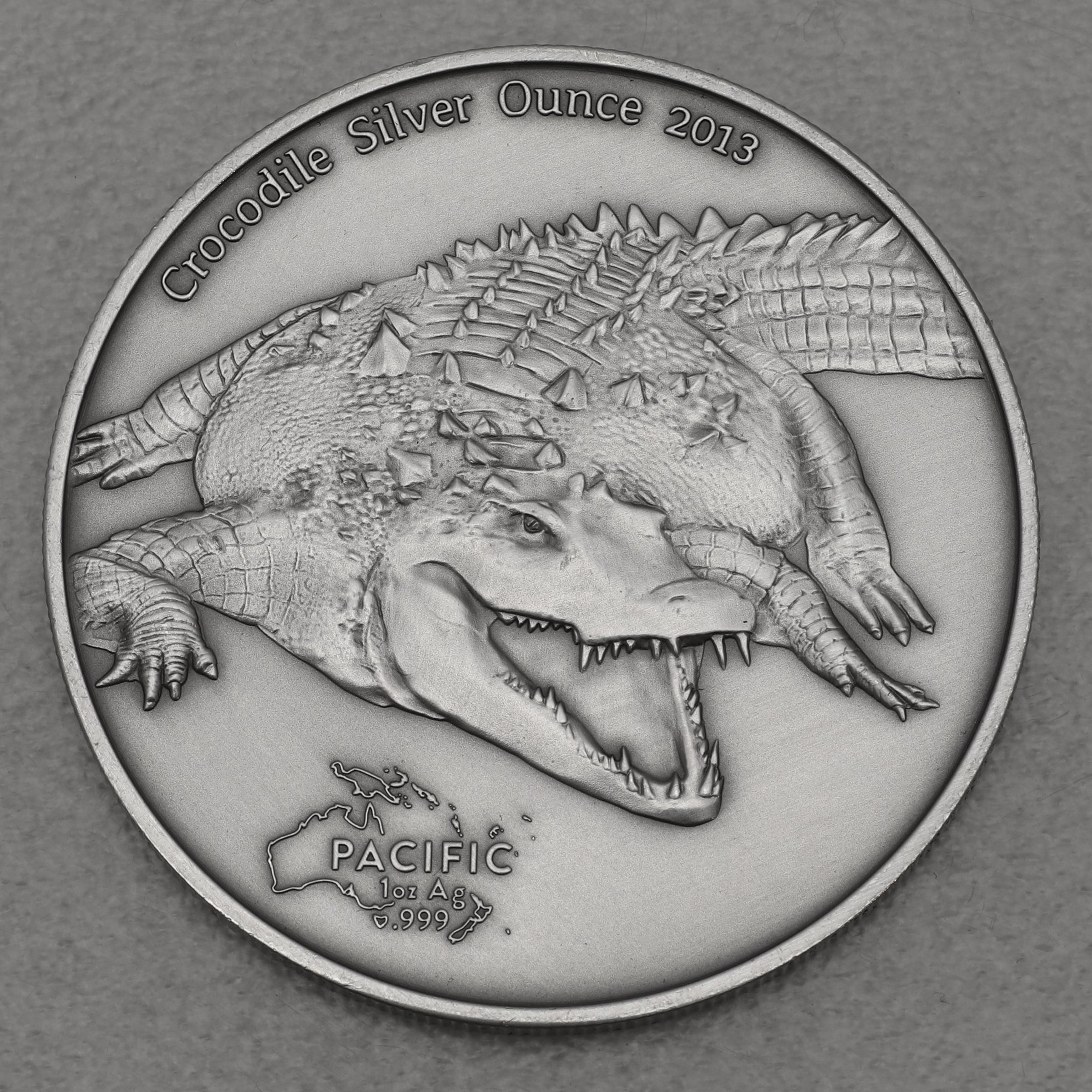 Silbermünze 1oz "Crocodile" 2013 (AF) Pacific (Tokelau) - Hauptansicht