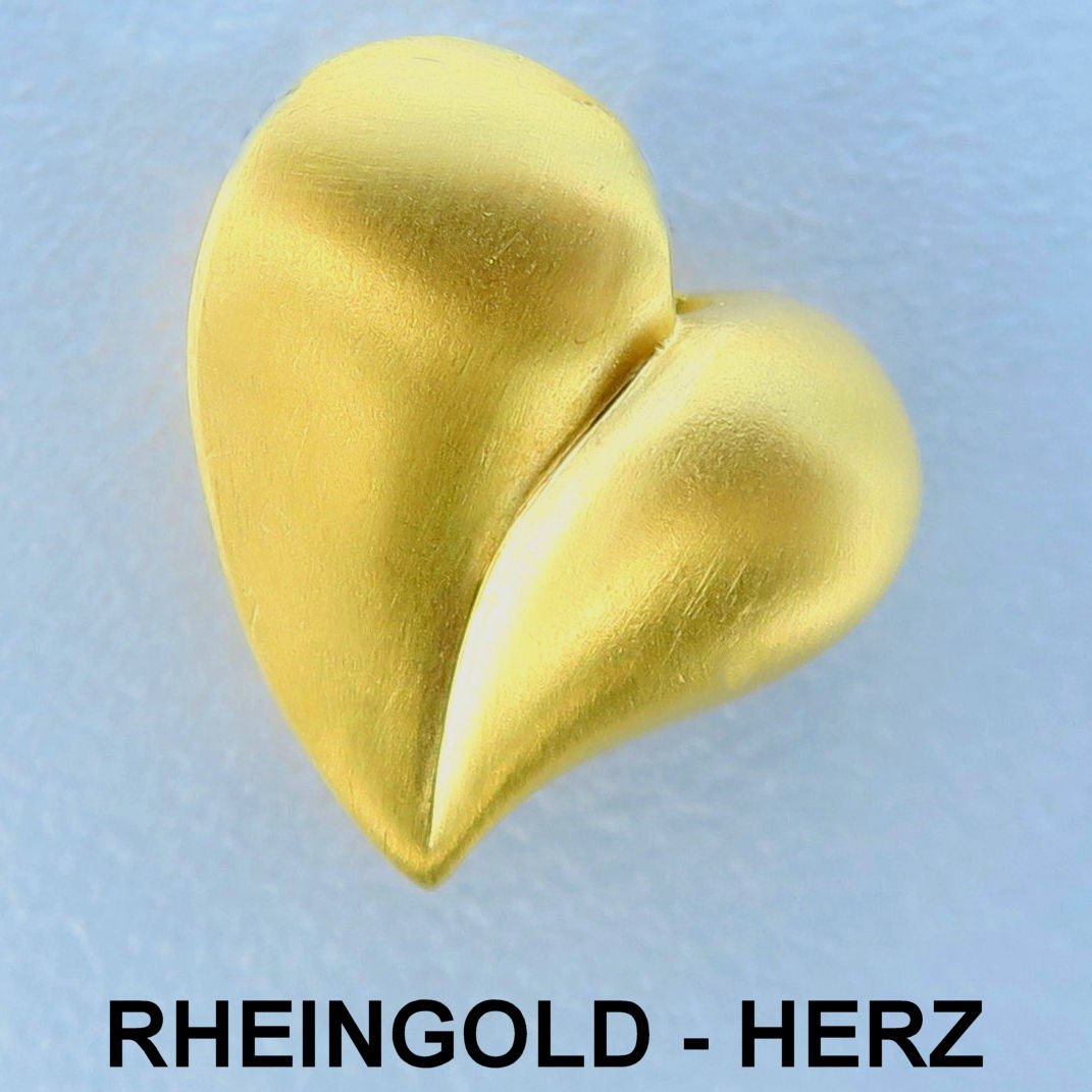 Goldanhänger "Herz aus Rheingold" (Naturgold) - Hauptansicht