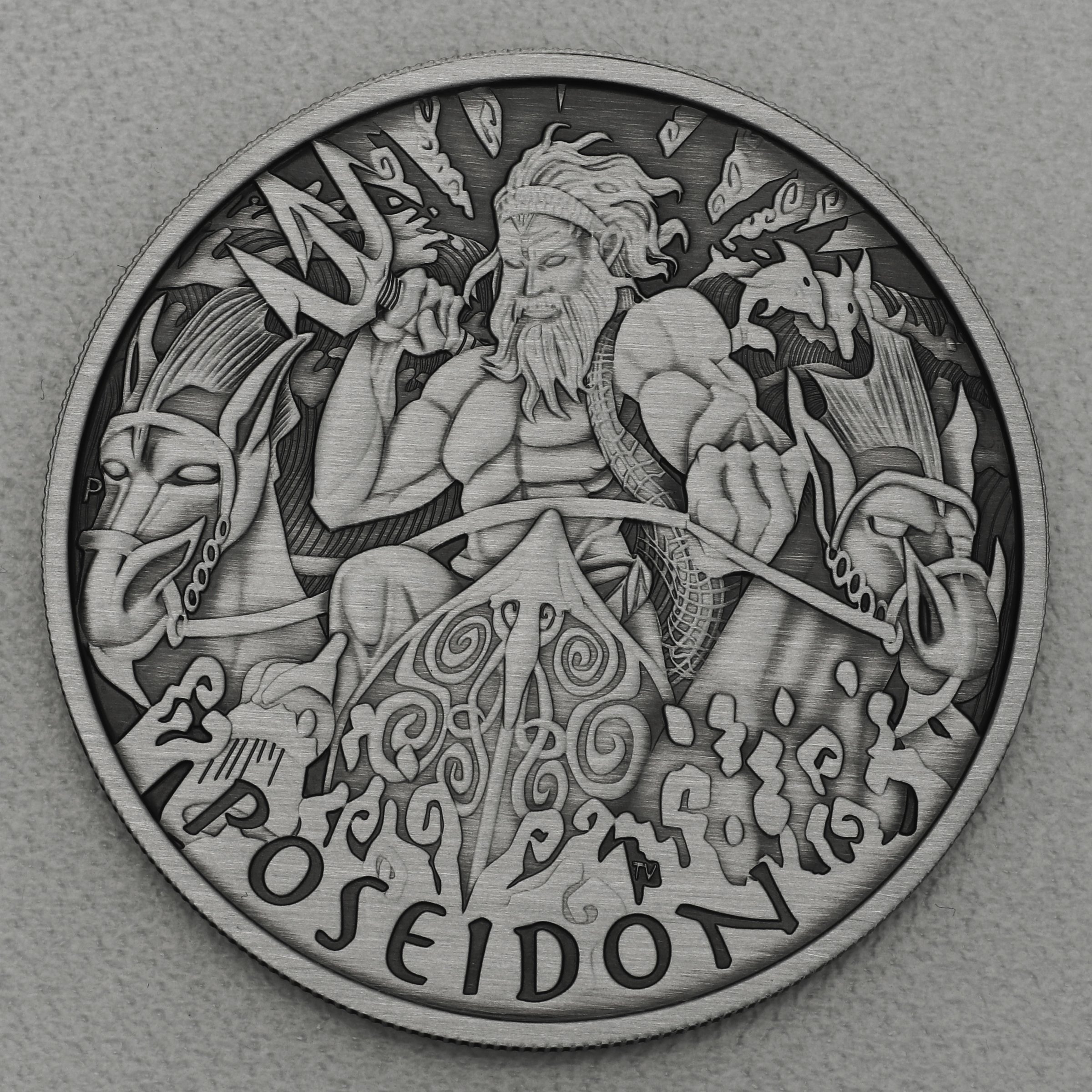 Silbermünze 1oz "Poseidon" 2021 (AF) Gods of Olympus (Tuvalu) - Hauptansicht