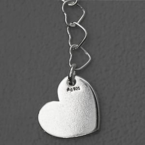 Silber-Fußkette 925er "Herz LOVE" (Sterling) - Miniaturansicht 3