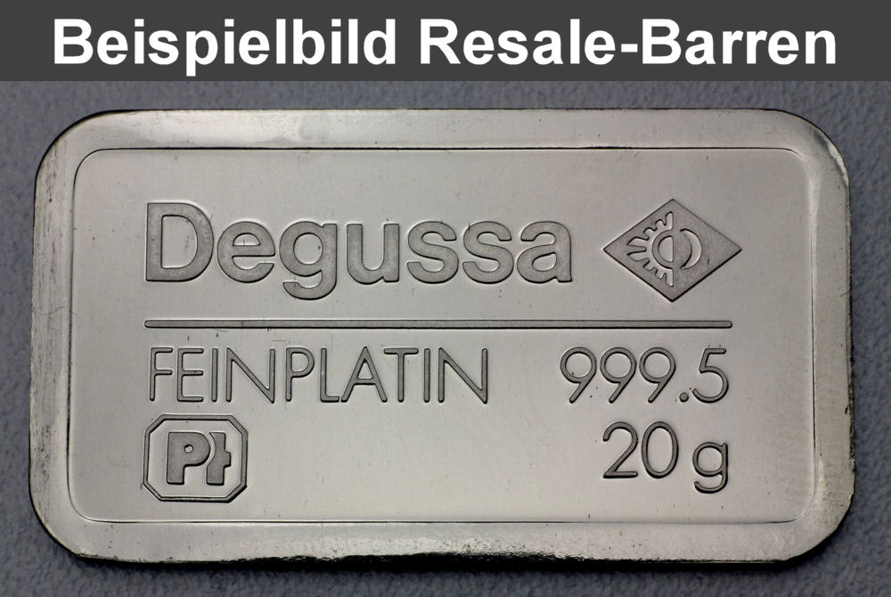 Platinbarren 20g (Resale) - Detailansicht 1