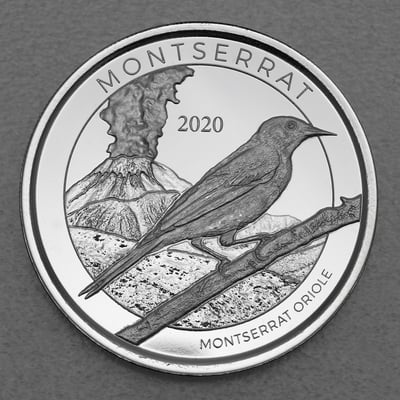 Silbermünze 1oz "Oriole" 2020 Eastern Caribbean 8 (Montserrat) - Miniaturansicht 1