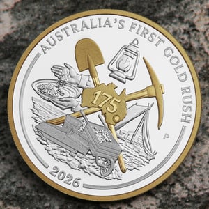 Silbermünze 1oz "Australia s First Gold Rush" 2026 (PP/vergoldet) 175th Anniversary (Australien) - Miniaturansicht 6