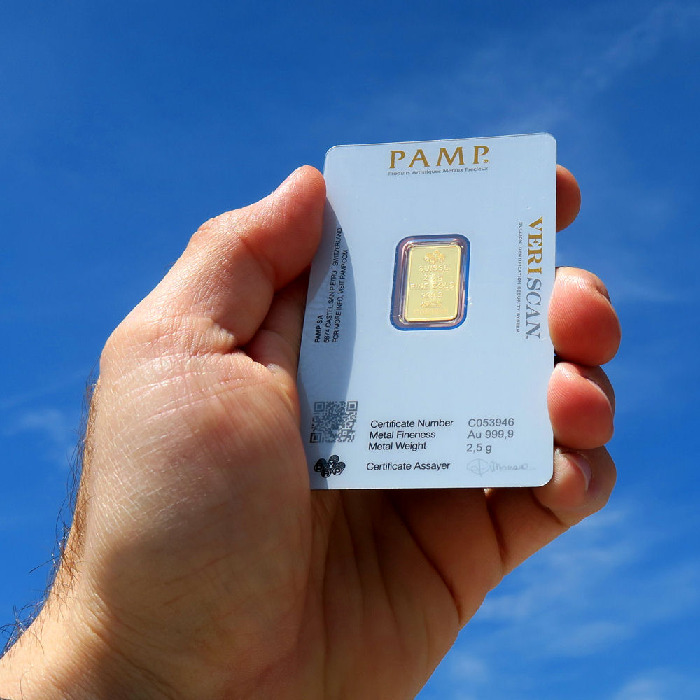Goldbarren 2,5g PAMP "Fortuna" - Detailansicht 3