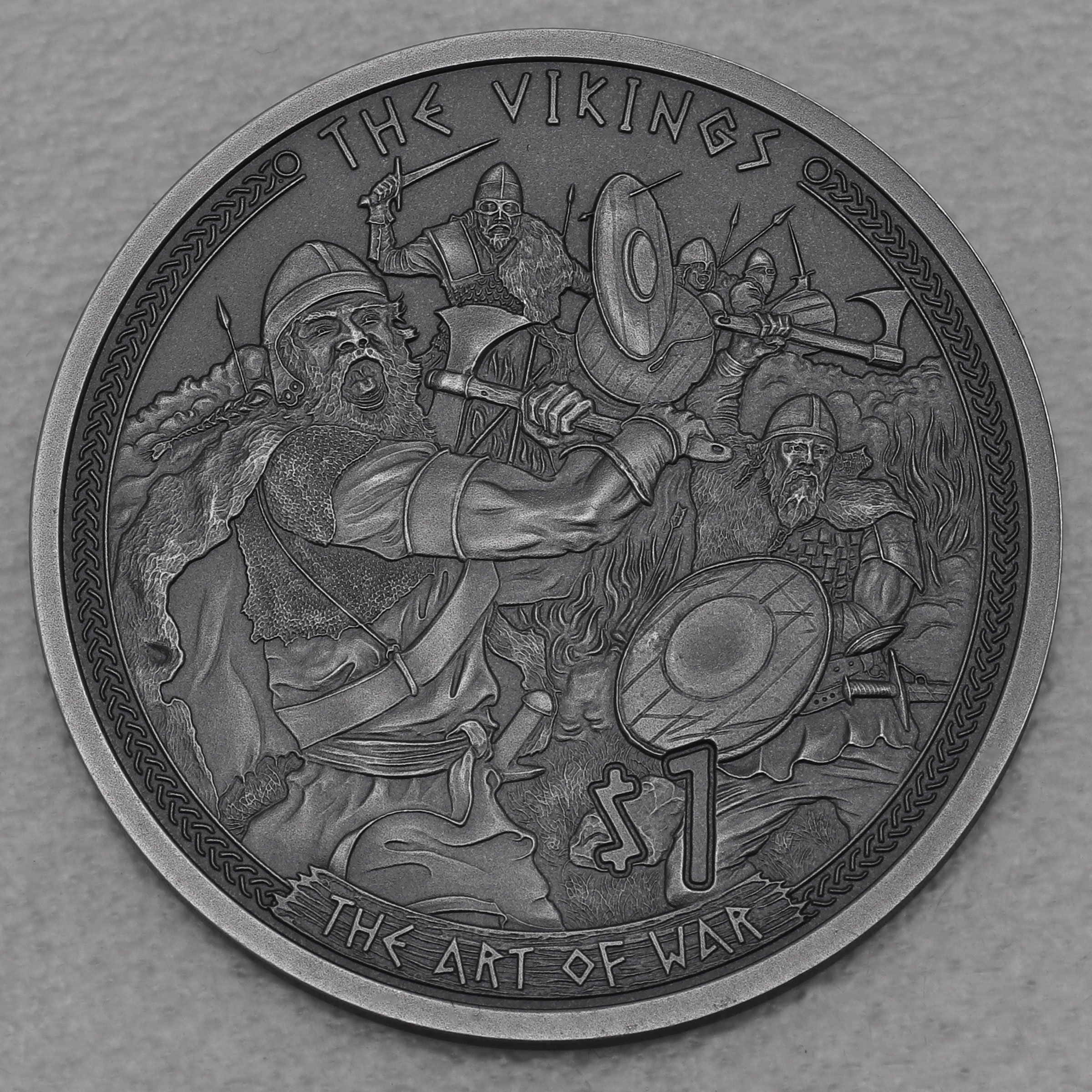Silbermünze 1/2oz "The Art of War" 2022 (AF) Vikings (Samoa) - Hauptansicht