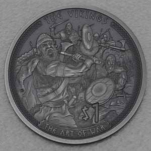 Silbermünze 1/2oz "The Art of War" 2022 (AF) Vikings (Samoa) - Hauptansicht