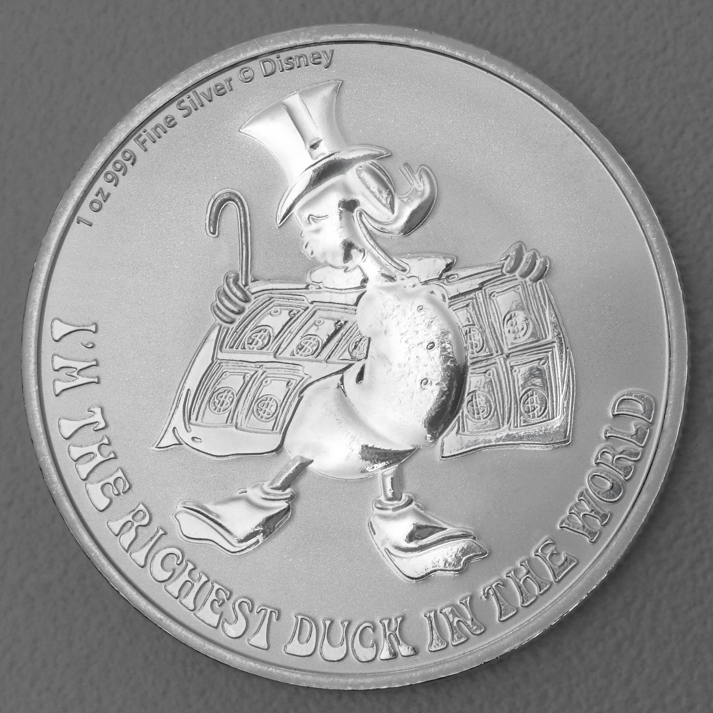 Silbermünze 1oz "Dagobert Duck" 2022 Disney – 75. Jubiläum diff. (Niue) - Hauptansicht