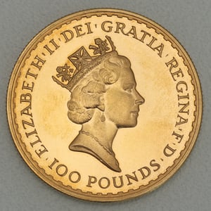 Goldmünze 1oz "Britannia" 1989 (Großbritannien) - Miniaturansicht 2
