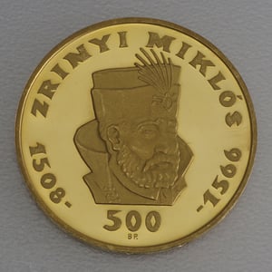 Goldmünze 500 Forint "Zrinyi Miklos" 1966 (Ungarn) - Miniaturansicht 2