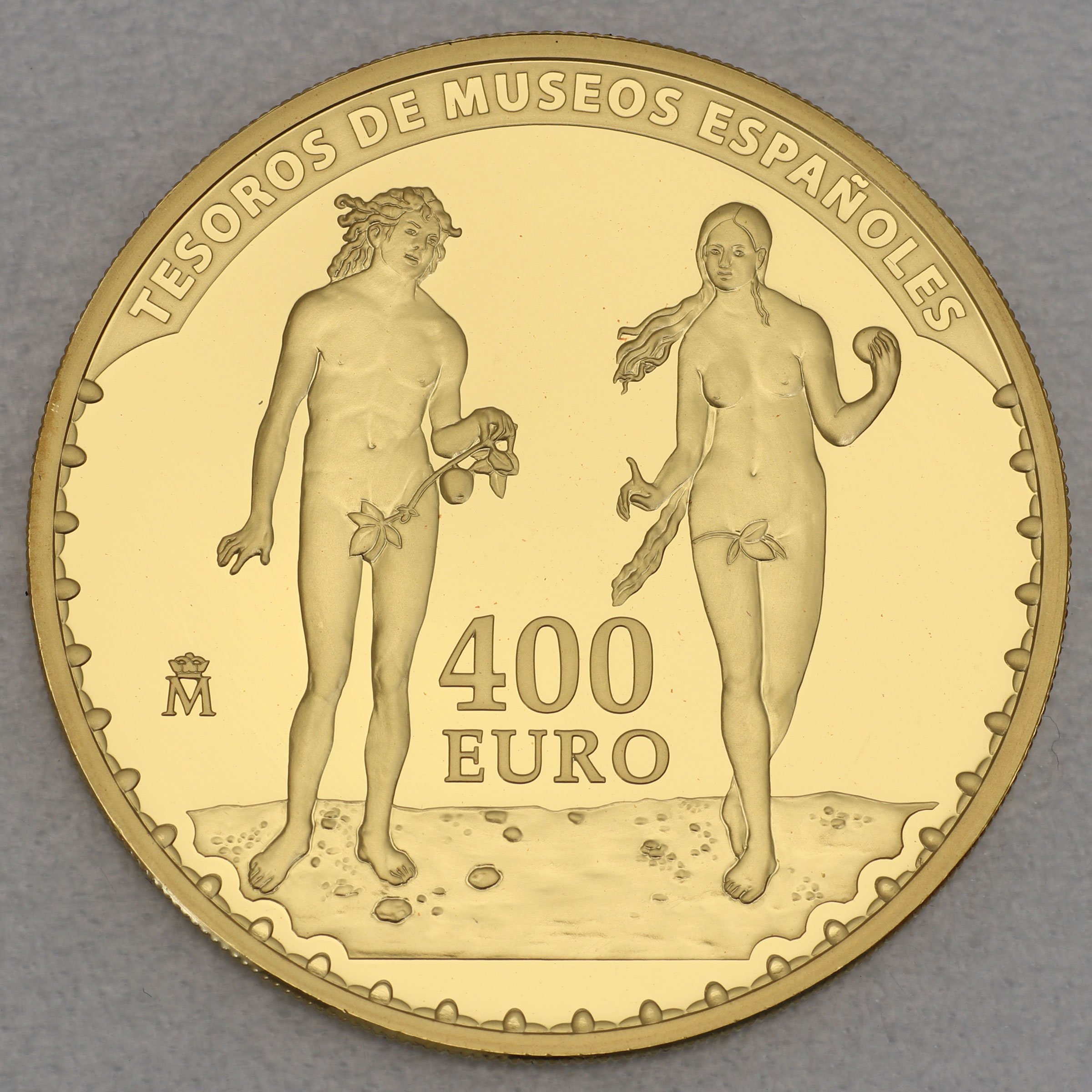 Goldmünze 400 Euro "Adam & Eva" 2013 (Spanien) - Hauptansicht
