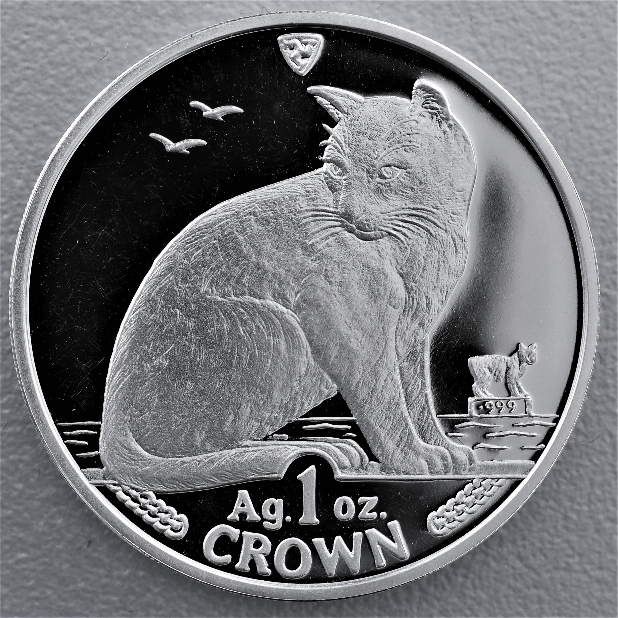 Silbermünze 1oz "NY Alley Cat" 1990 Cats (Isle of Man) - Hauptansicht