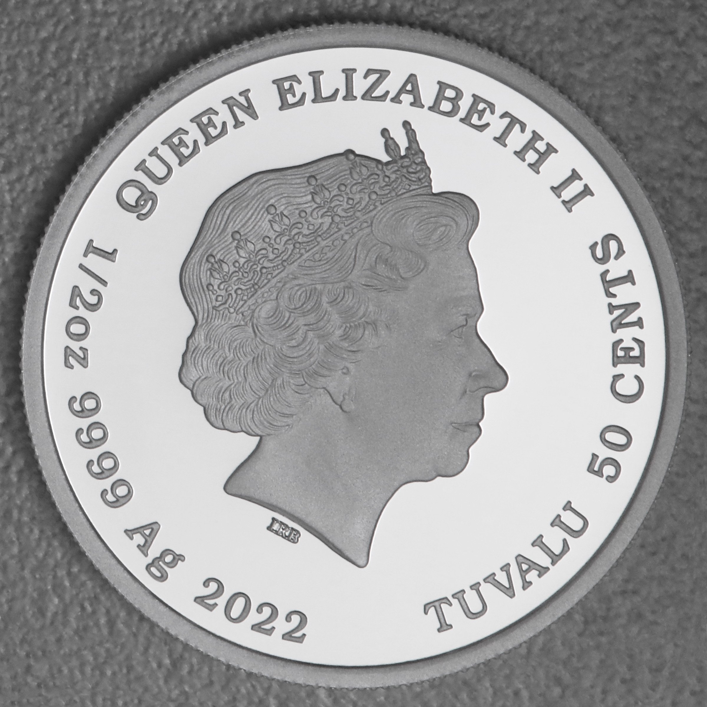 Silbermünzen 1oz +7 x 1/2oz "Roger Moore" 2024 (PP/kol./verg.) Set – 8-teilig James Bond (Tuvalu) - Detailansicht 8