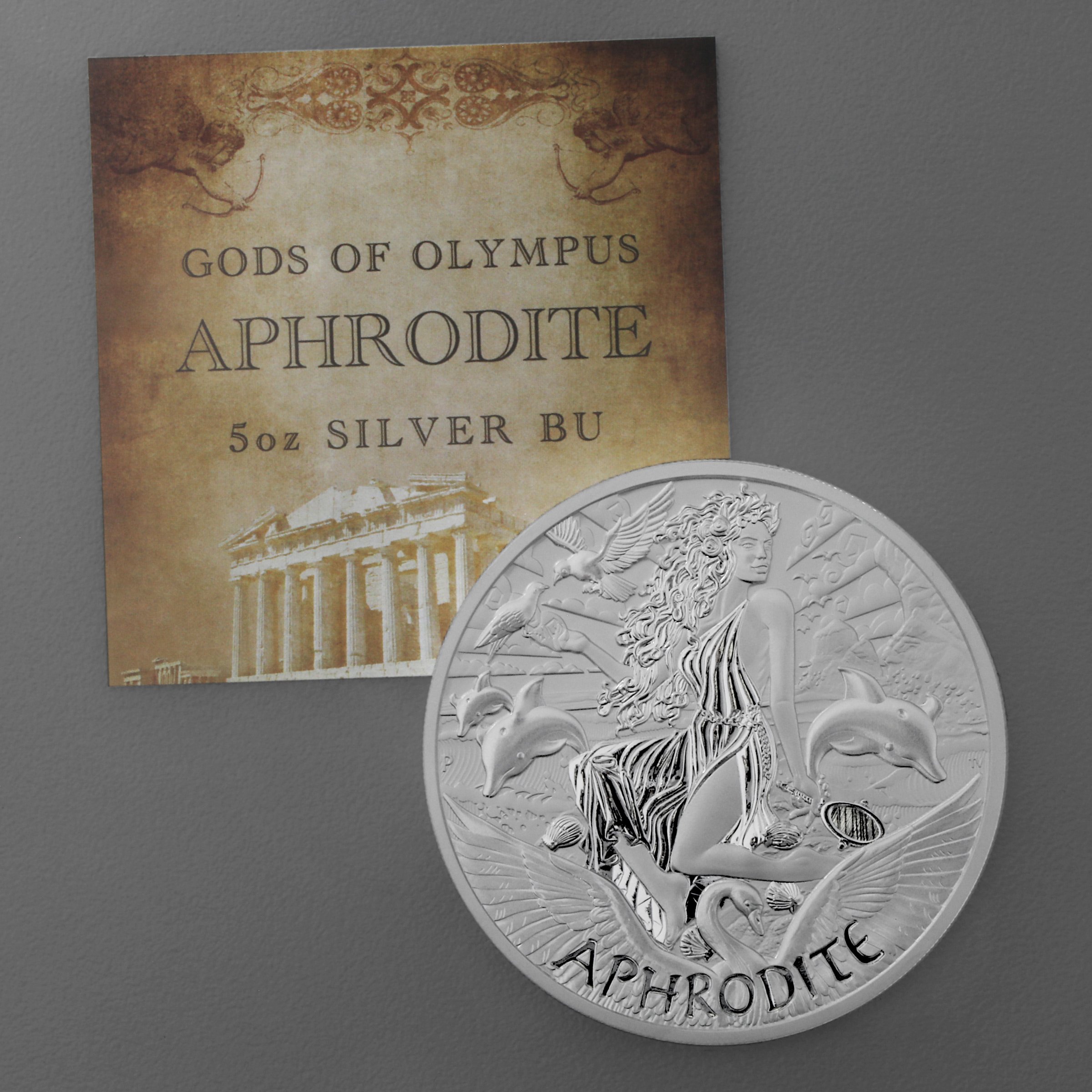 Silbermünze 5oz "Aphrodite" 2022 Gods of Olympus 19% (Tuvalu) - Detailansicht 4