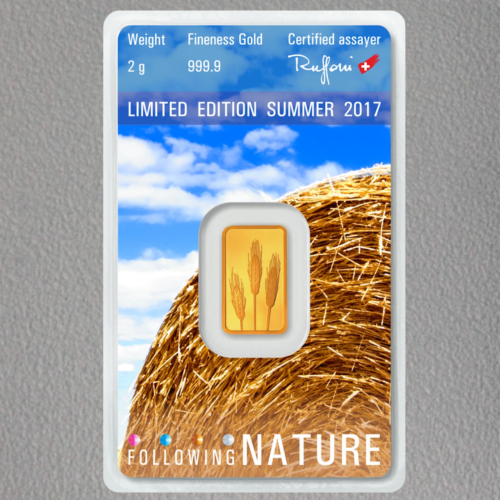 Goldbarren (4x 2g) "Following Nature" ARGOR - Detailansicht 4