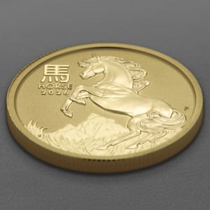 Goldmünze 1/4oz "Pferd" 2026 Lunar III – Year of the Horse (Australien) - Miniaturansicht 3