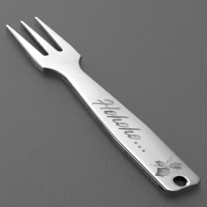 Gourmet-Gabel 4er-Set "Weihnachten" 925er Ag - Miniaturansicht 10
