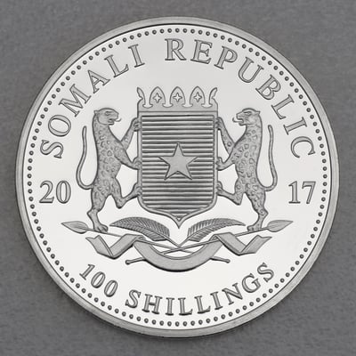 Silbermünze 1oz "Elefant" 2017 African Wildlife (Somalia) - Miniaturansicht 2