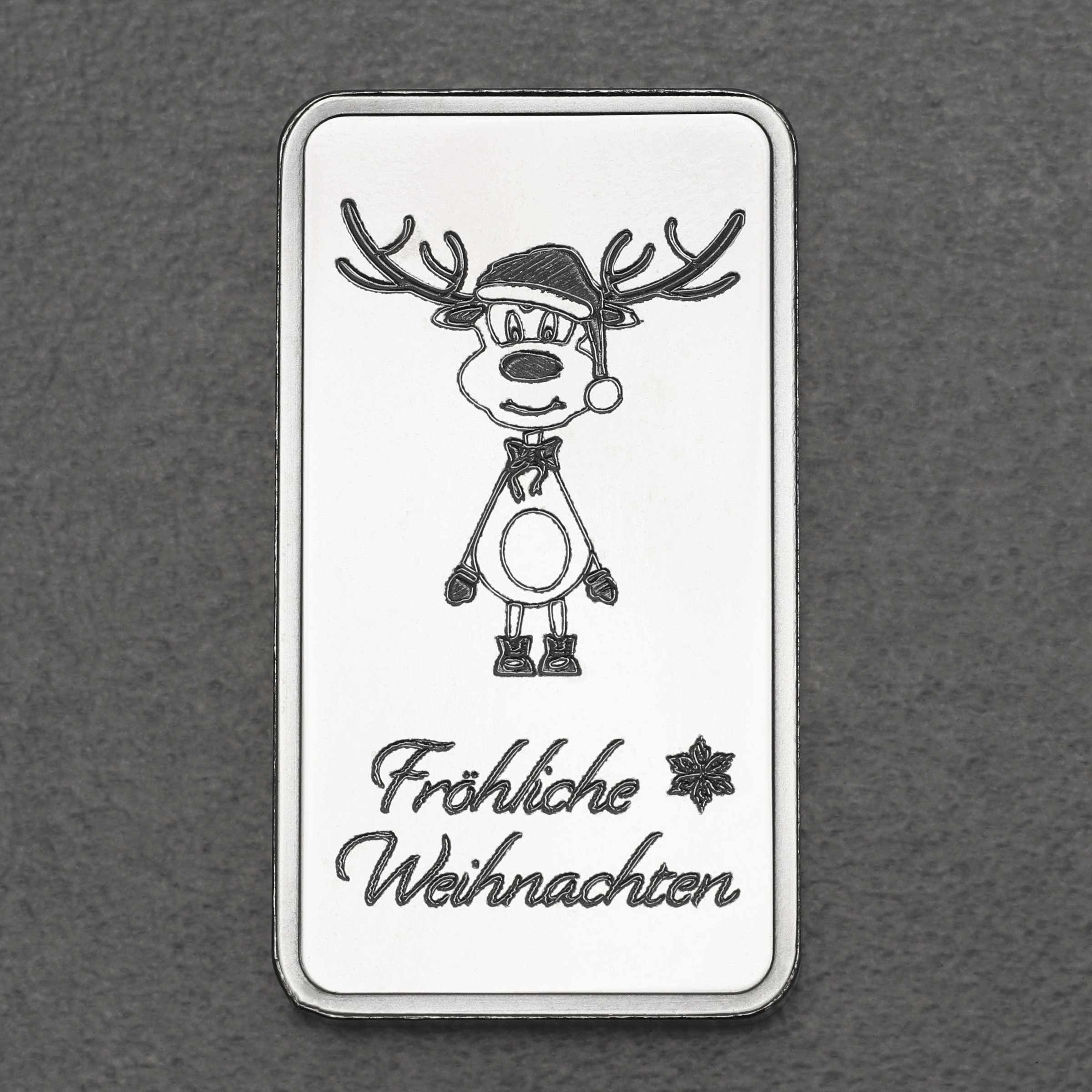 Silberbarren 1oz "Weihnachts-Rentier" ESG - Hauptansicht