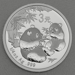 Silbermünze 1/4oz "Panda" 2007 verschiedene Motive 25 Jahre Panda Jubiläum (China) - Miniaturansicht 16