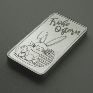 Silberbarren 1oz "Frohe Ostern" ESG - Miniaturansicht 2