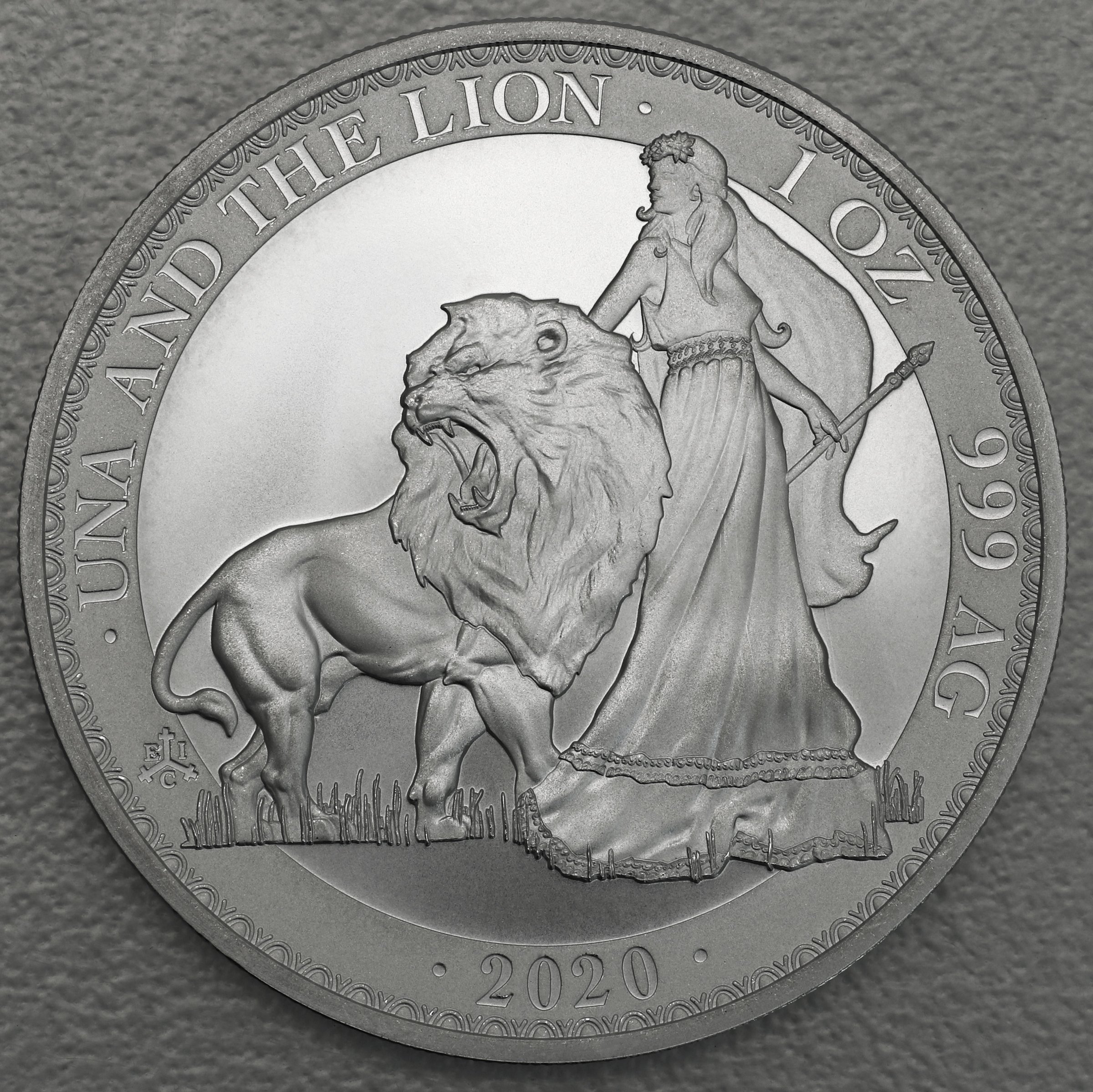 Silbermünze 1oz "Una and the Lion" 2020 (St. Helena) - Hauptansicht