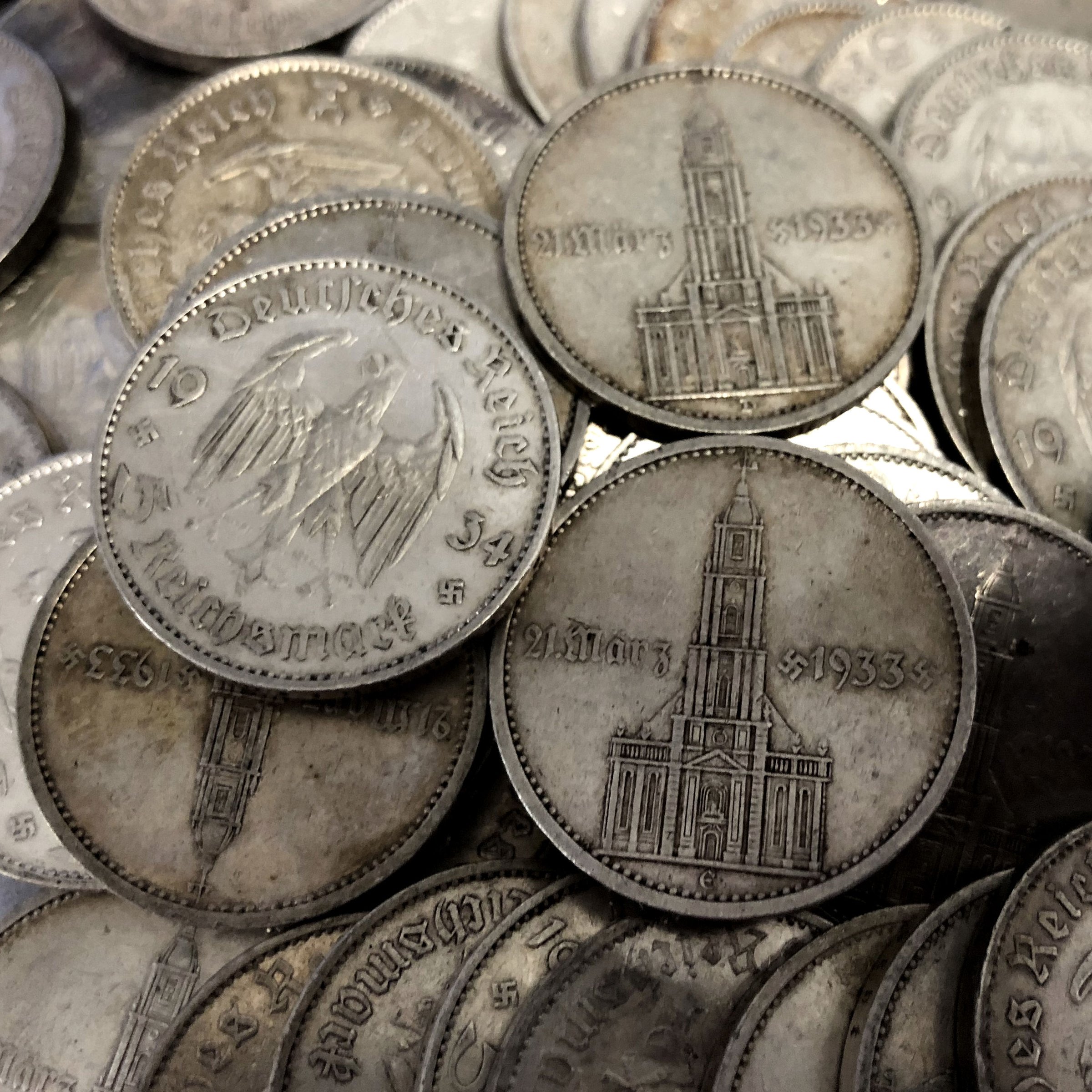 Silbermünze 5 Reichsmark "Garnisonskirche mit Datum" (Deutschland) - Hauptansicht