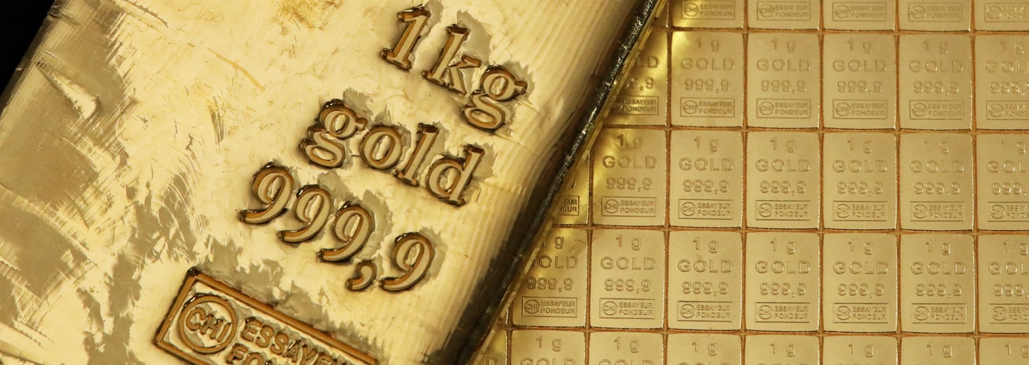 Goldbarren & Goldtafeln verschiedener Hersteller