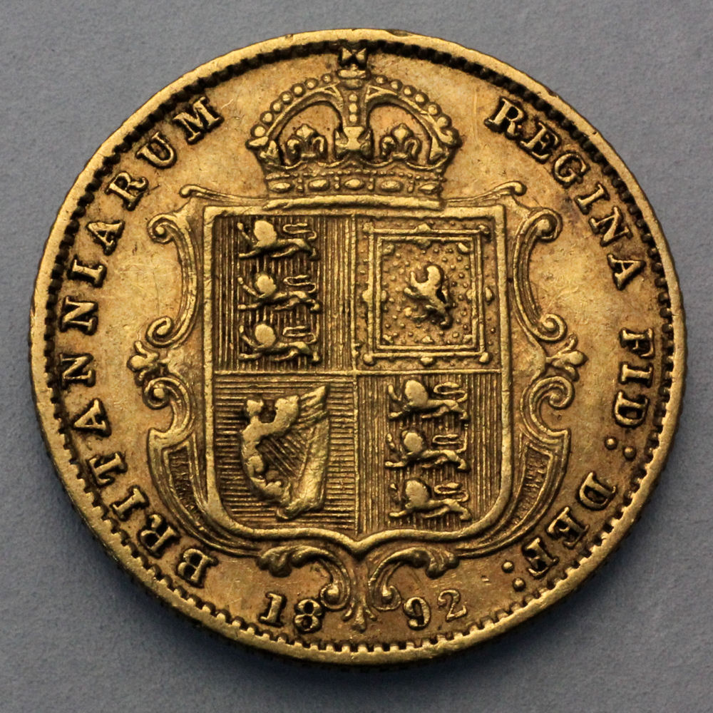 Goldmünze 1/2 Sovereign "Victoria" Krone (Großbritannien) - Detailansicht 1