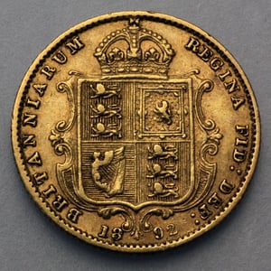 Goldmünze 1/2 Sovereign "Victoria" Krone (Großbritannien) - Miniaturansicht 2