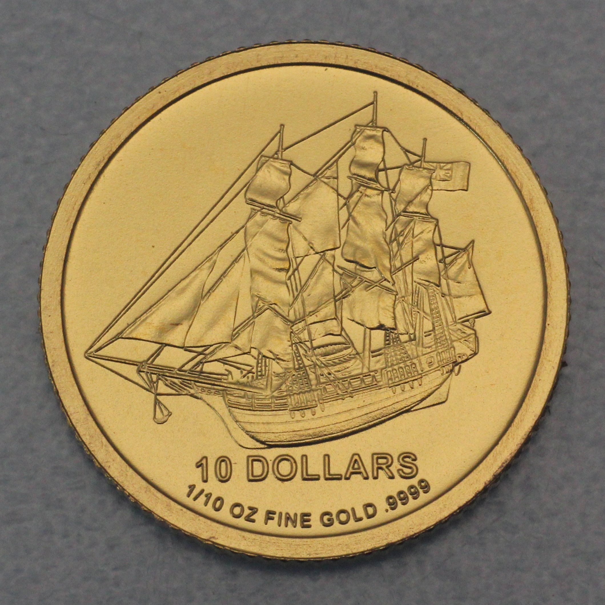 Goldmünze 1/10 "Bounty" 2009 (Cook Islands) - Hauptansicht