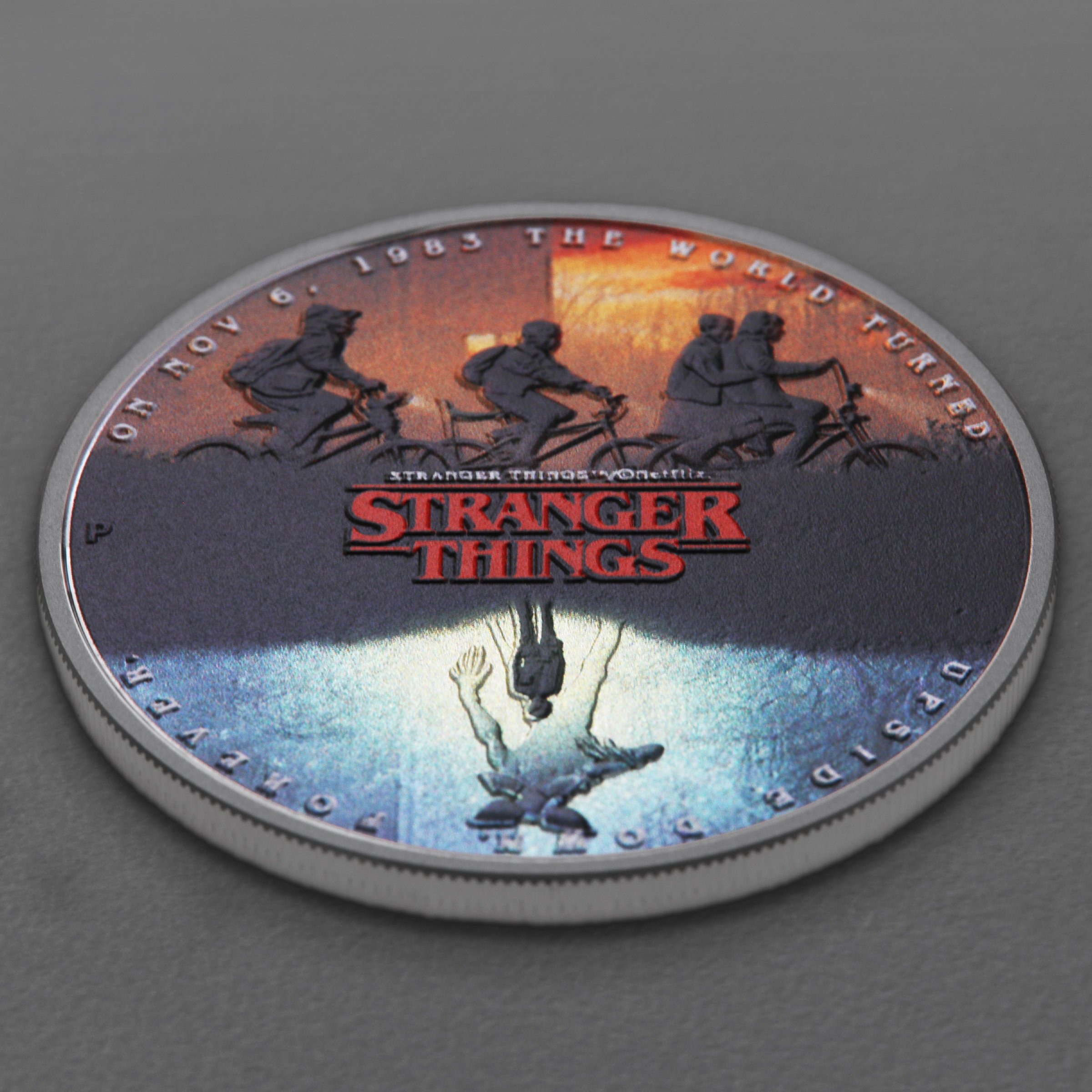 Silbermünze 1oz "The Upside Down" 2026 (koloriert) Stranger Things (Tuvalu) - Detailansicht 2