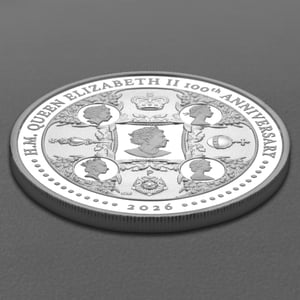 Silbermünze 1oz "H.M. Queen Elizabeth II 100th Anniversary" 2026 (PP) (Australien) - Miniaturansicht 3
