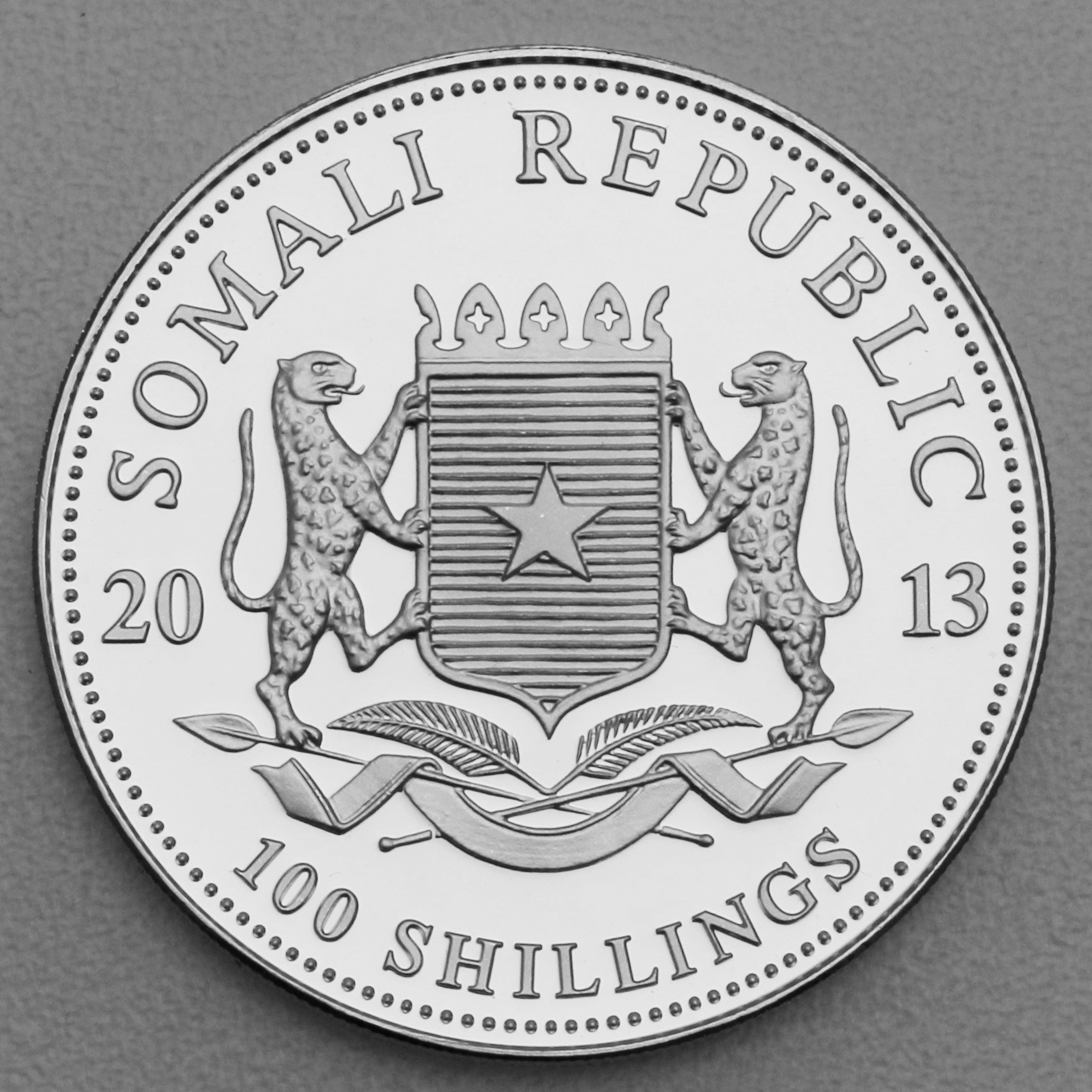 Silbermünze 1oz "Elefant" 2013 African Wildlife diff. (Somalia) - Detailansicht 1